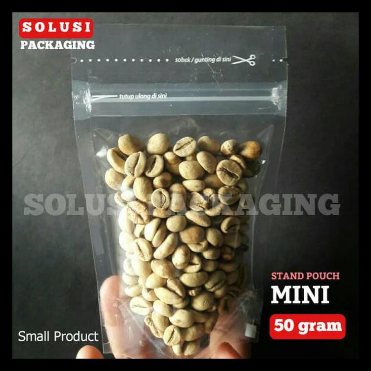 

Stand Pouch Mini 50 Gr/Kemasan Kopi Snack/Plastik Klip/Packaging Kode 462