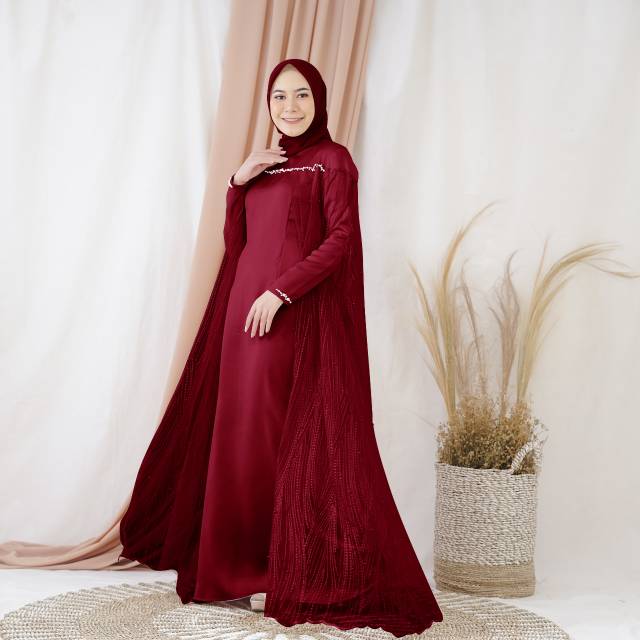 DANDELION DRESS KONDANGAN MAROON