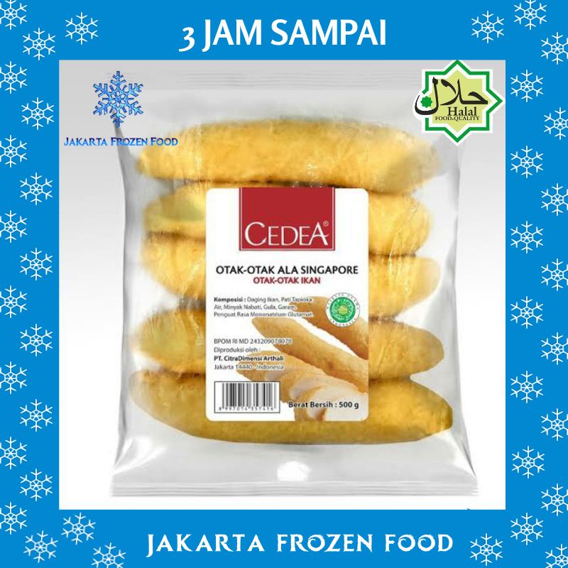 

Olahan Ikan CEDEA Otak Otak Singapure 500gr Makanan Halal Enak Murah
