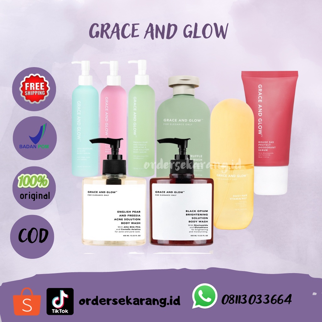 Body serum grace and glow / grace and glow body wash
