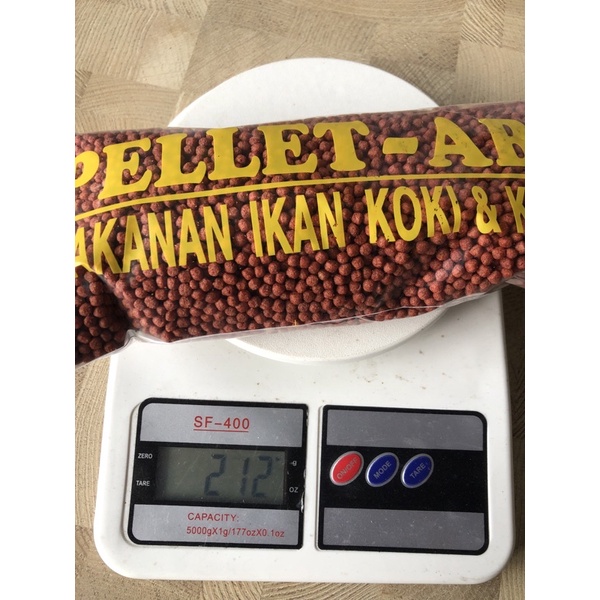 PELET AB PAKAN MAKANAN IKAN KOI AB 2MM &amp; 5MM (Isi 250 gram)