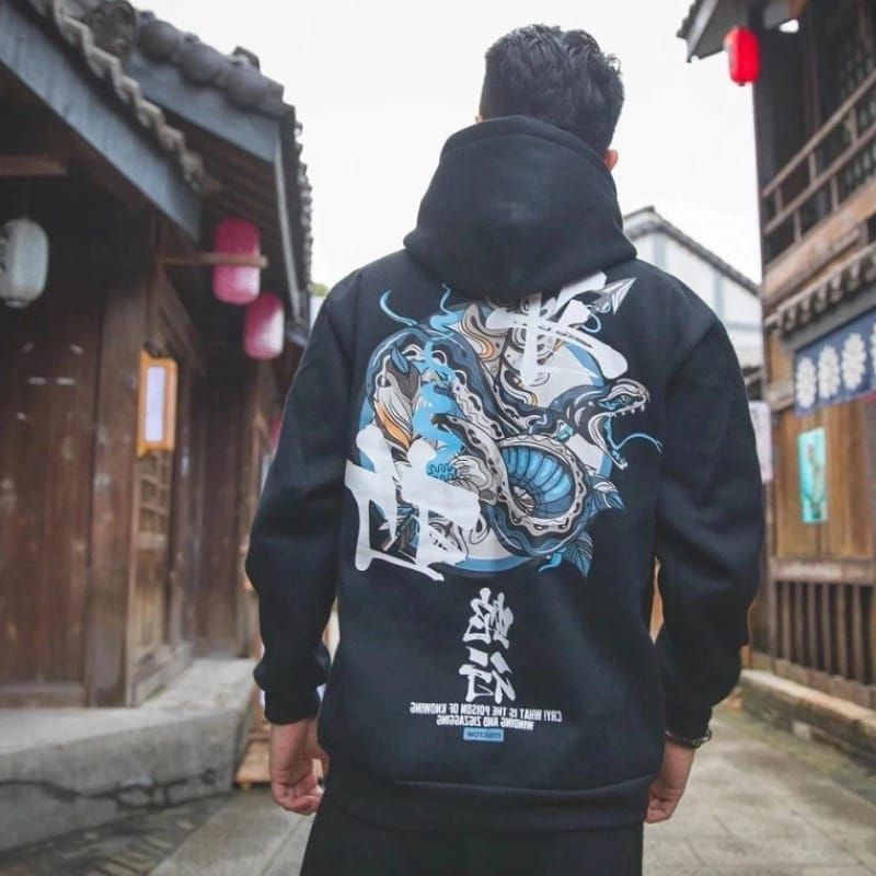 ( COD )Hoodie Dragon Black