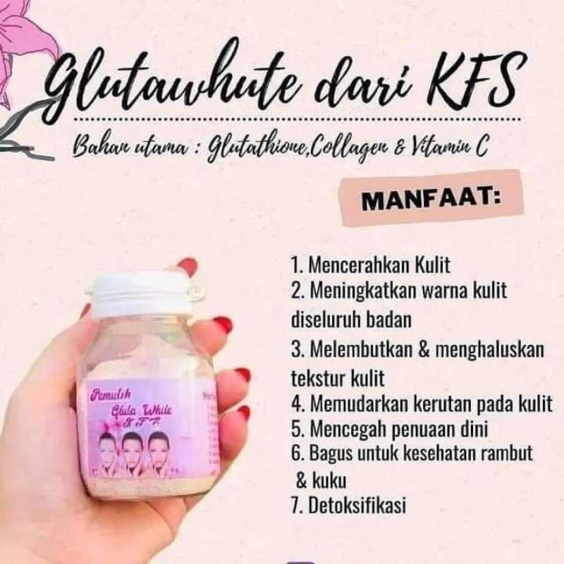 GLUTA WHITE KFS/SUSUPEMUTIH KFS / SUSU PEMUTIH /ORIGINAL /KFS