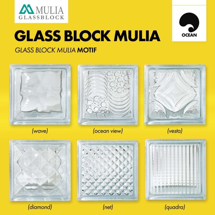 LINK KHUSUS ARMADA TOKO  GLASS BLOCK MULIA 1 DUS (6 BUAH)