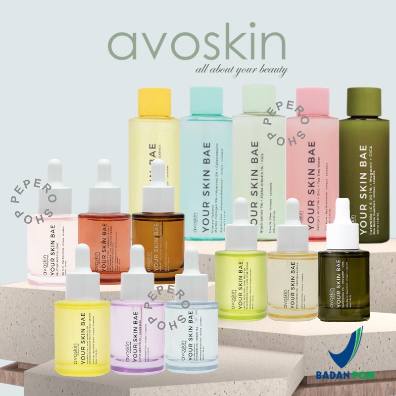 AVOSKIN YSB Your Skin Bae Serum/ Toner/ Mini Kit - Niacinamide | Salicylic | Hyacross | Collagen | A