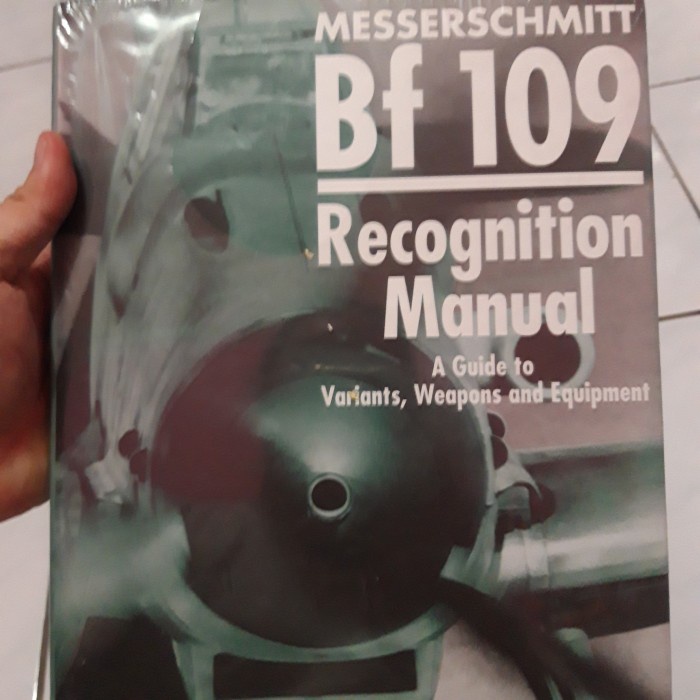 buku import langka messerschmitt bf 109 - recognition manual
