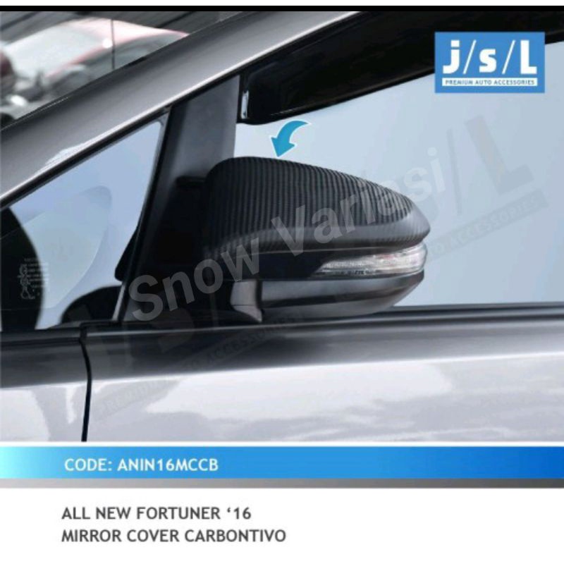 Mirror Cover Garnish Kaca Spion All New Fortuner Carbontivo JSL