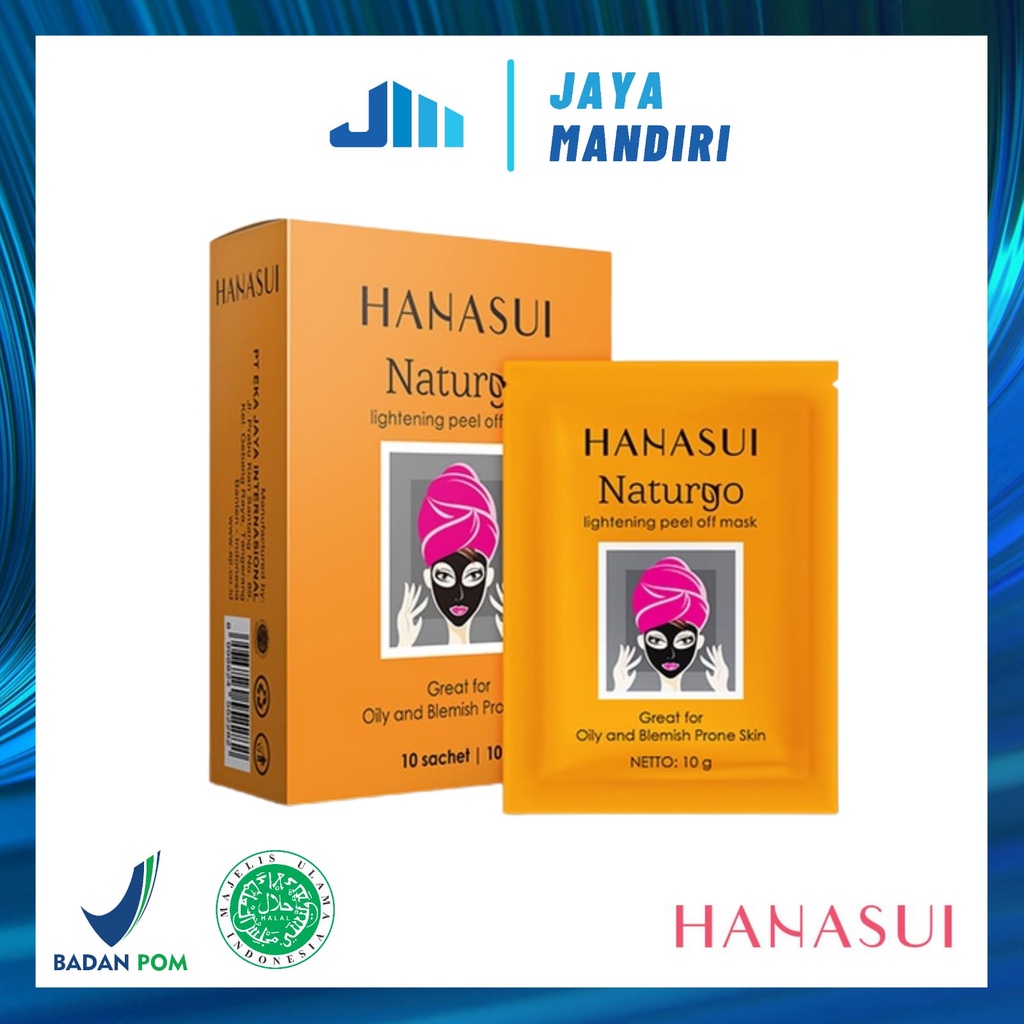 Jual Hanasui Naturgo Hitam Box Isi Sachet Shopee Indonesia