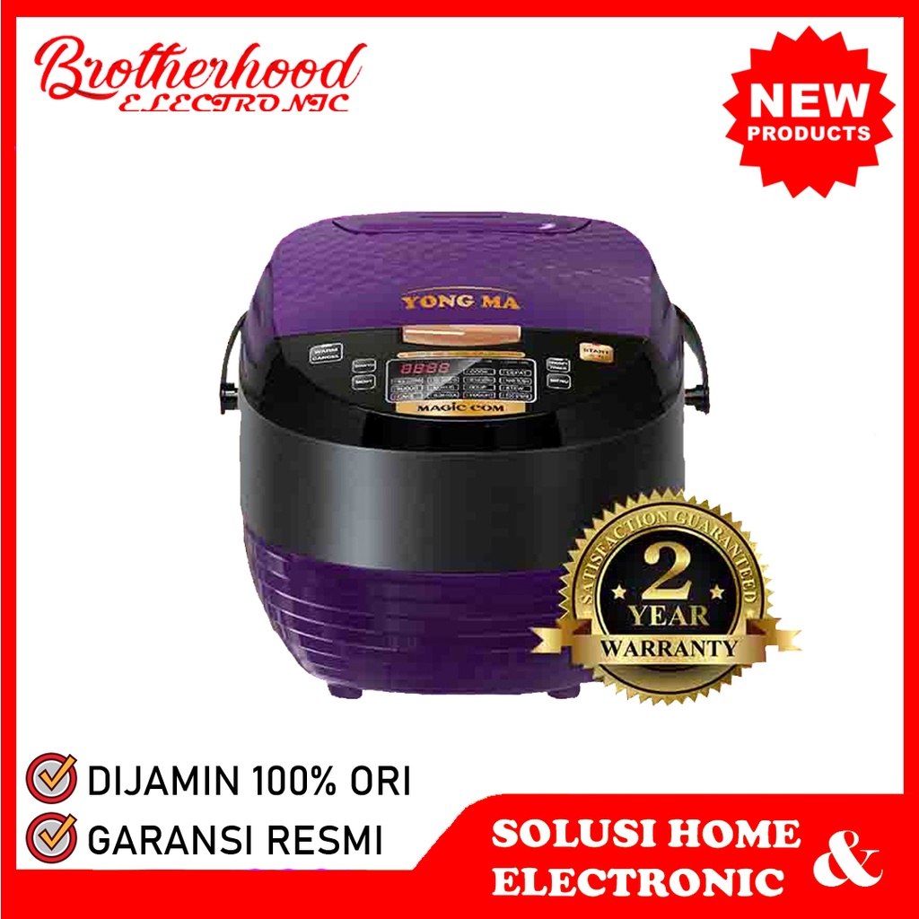 (BISA COD) YONG MA MAGIC COM 2L SMC 8027 / RICE COOKER YONGMA SMC8027 / SMC 8027 / SMC-8027 [ UNGU ]