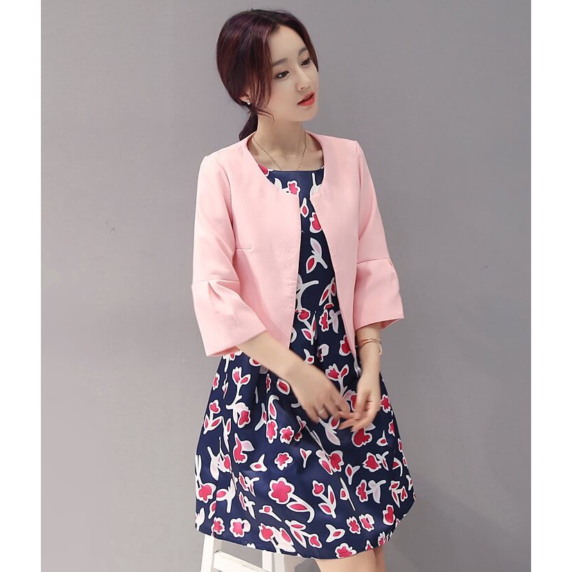 Princess Blazer Dress Set Import Pink