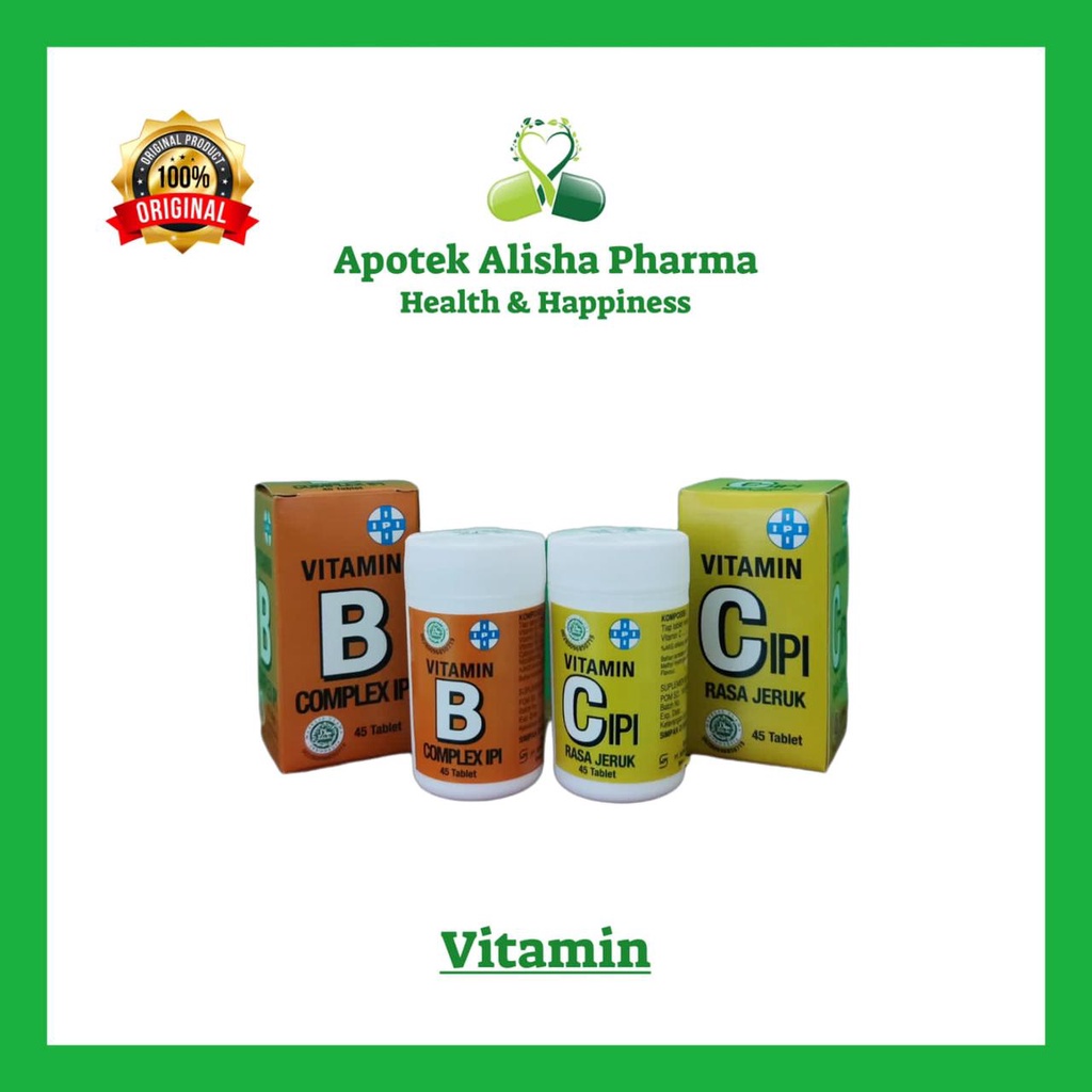 VITAMIN B COMPLEX IPI / VITAMIN C IPI BOTOL ISI 50