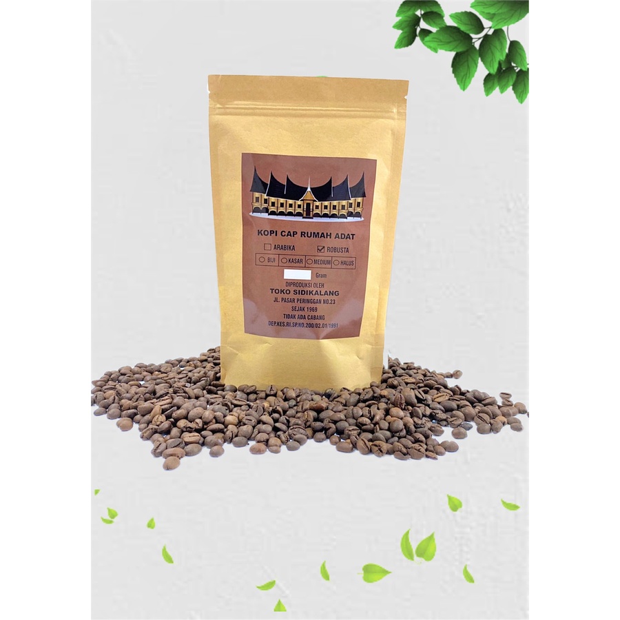 Kopi Asli Sidikalang Robusta Premium Grade 1 Cap Rumah Adat 1 kg