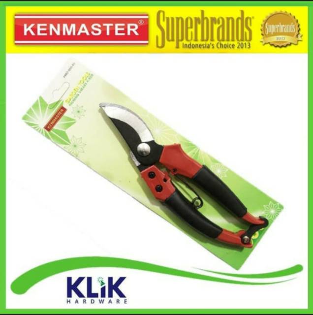 Kenmaster Gunting Dahan Ranting Stek Bunga Taman Pruning Shears K800 Garden Tool K-800