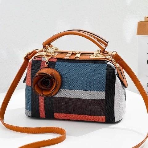 ZC 1074 RISCE TAS HAND BAG DOKTOR GANTUNGAN BUNGA IMPORT WANITA CEWEK PEREMPUAN JAKARTA BATAM 0074