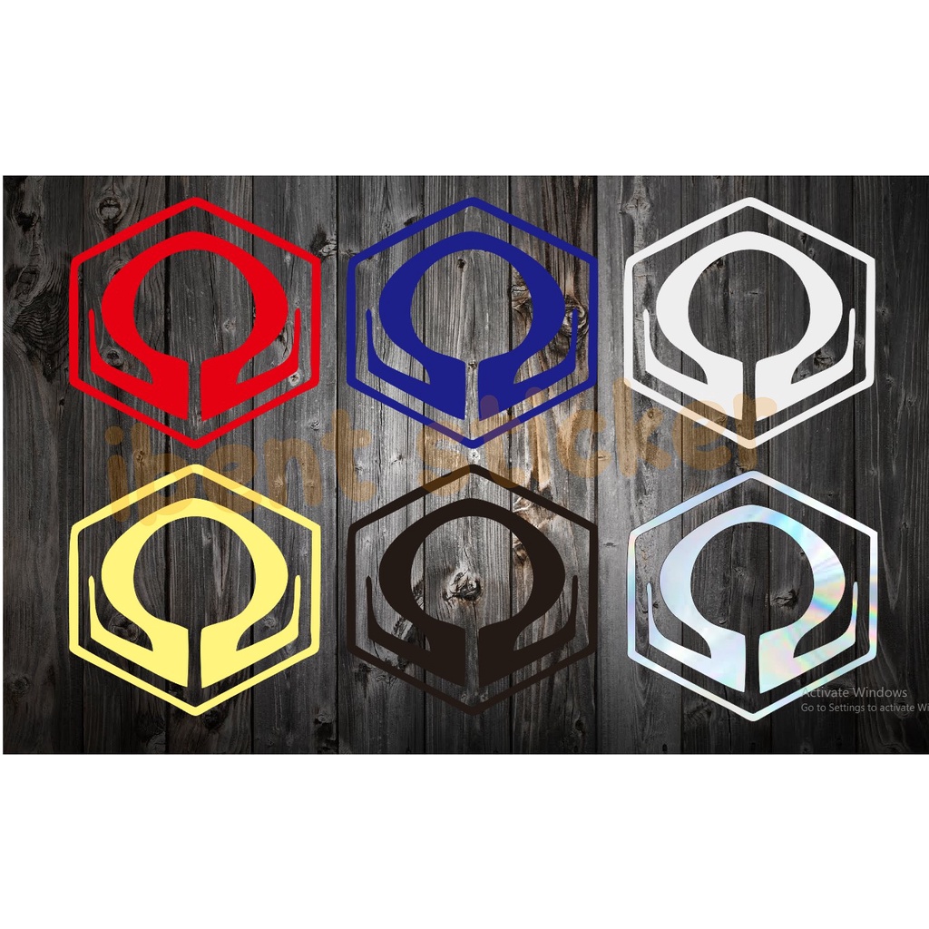 STIKER LOGO HEXOM HOLOGRAM / WARNA