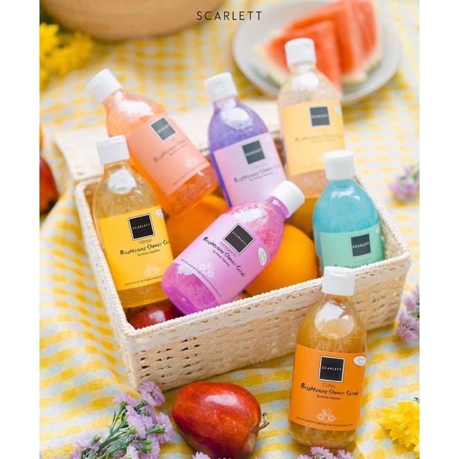 Scarlett Whitening Shower Scrub/ Sabun Mandi Scarlett