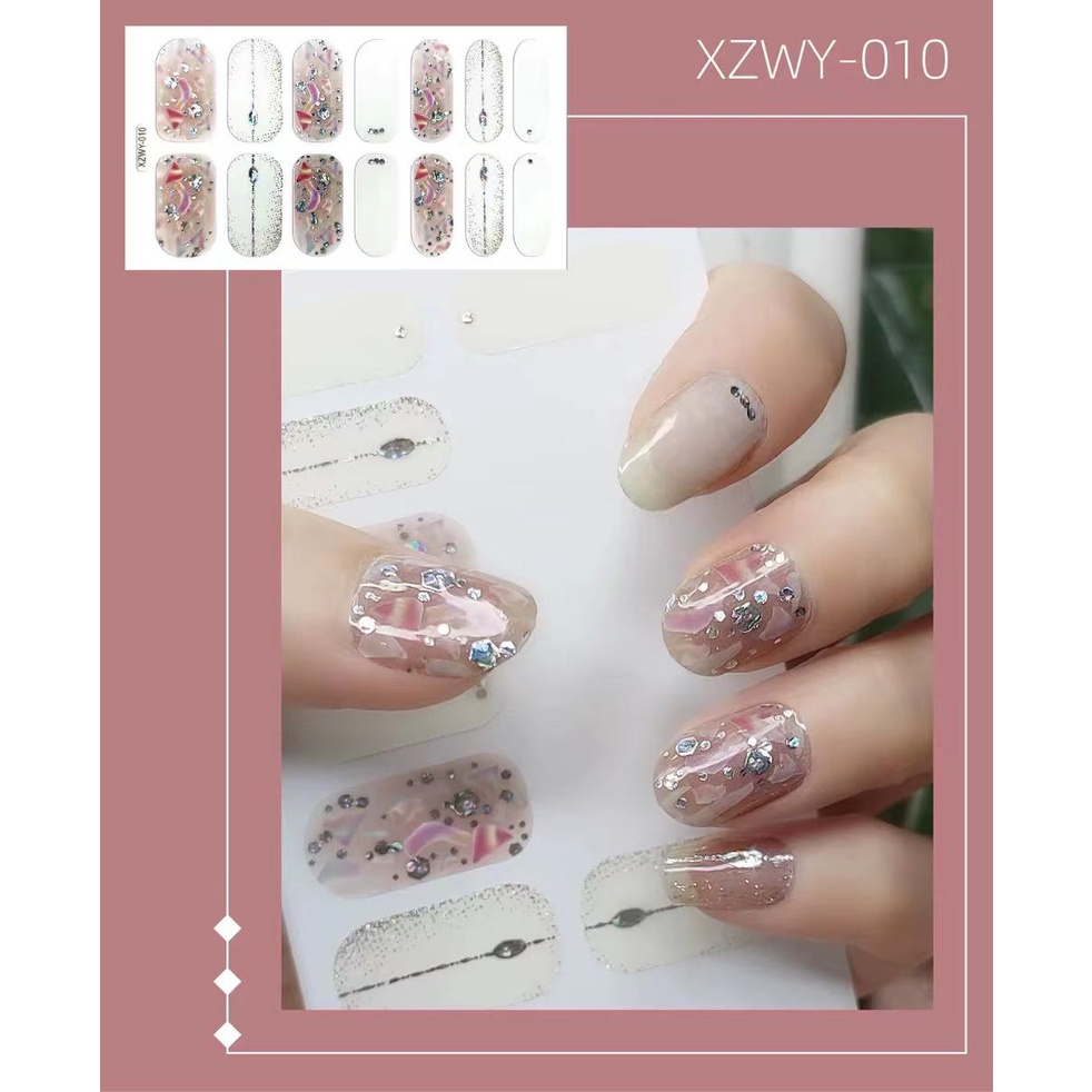 STICKER NAIL ART 3D STIKER KUKU FULL COVER PENGGANTI KUTEK / NAIL ART