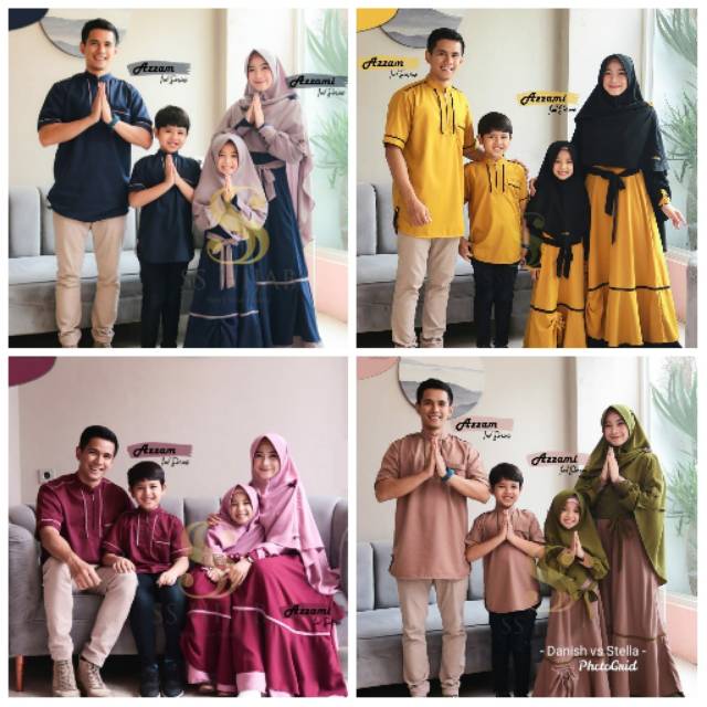 Azzam azzami sarimbit gamis SS hijab gamis couple