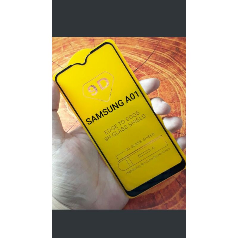 SAMSUNG A01 TEMPERED GLASS FULL COVER FULL GLUE