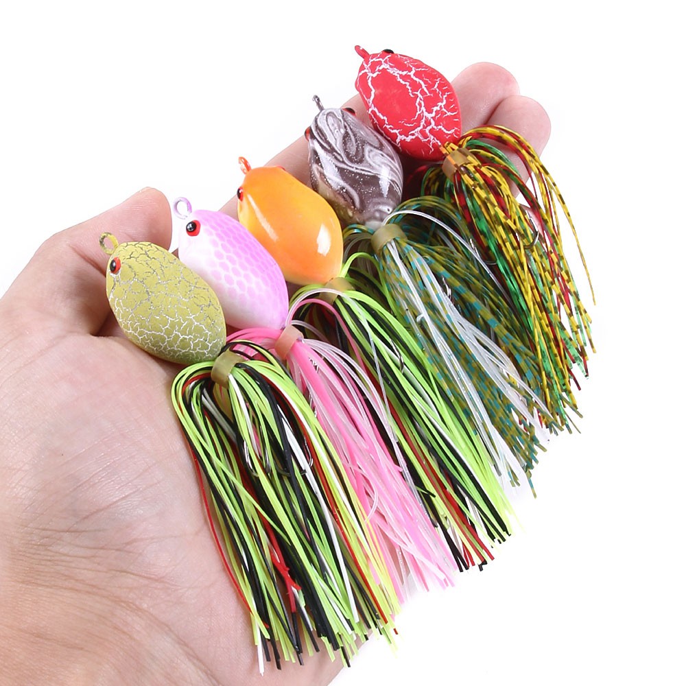 HENGJIA 1Pcs New Frog Umpan Pancing Swimbait Ikan Bass Fishing Lure Kail Bait Wobbler Outdoor Tackle