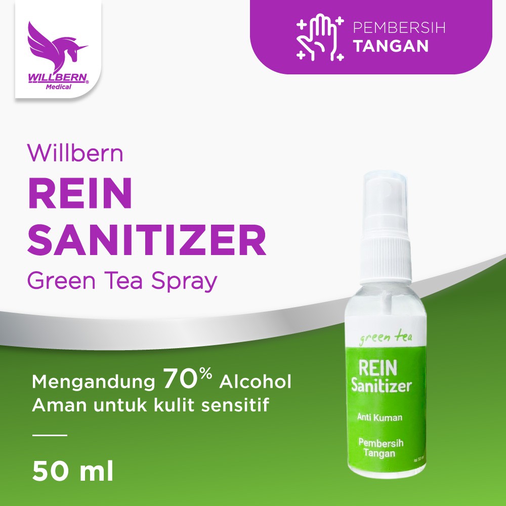 Willbern Rein Sanitizer Spray 50 ml | Hand Sanitizer | Shopee Indonesia