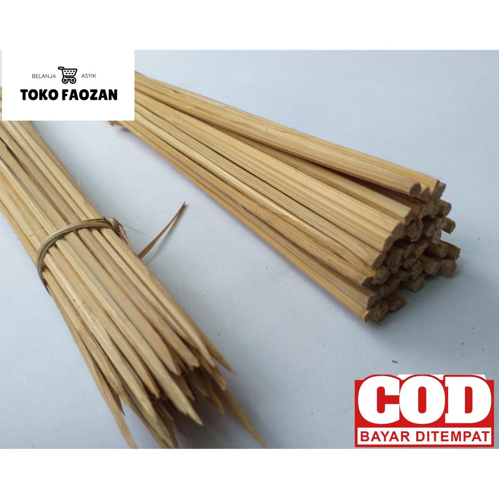 2 Ikat - Tusuk Sate Bambu / Tusukan Sate / Tusuk Sate Bambu Asli / Tusukan Nudget – Sosis