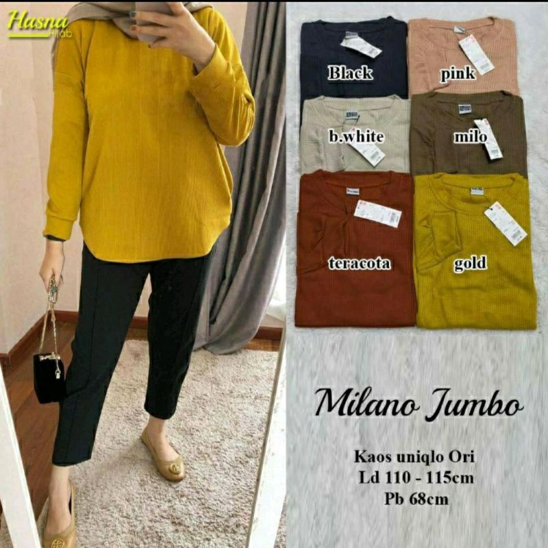 Atasan Uniqlo Masa Kini Milano Jumbo by Fashion Solo