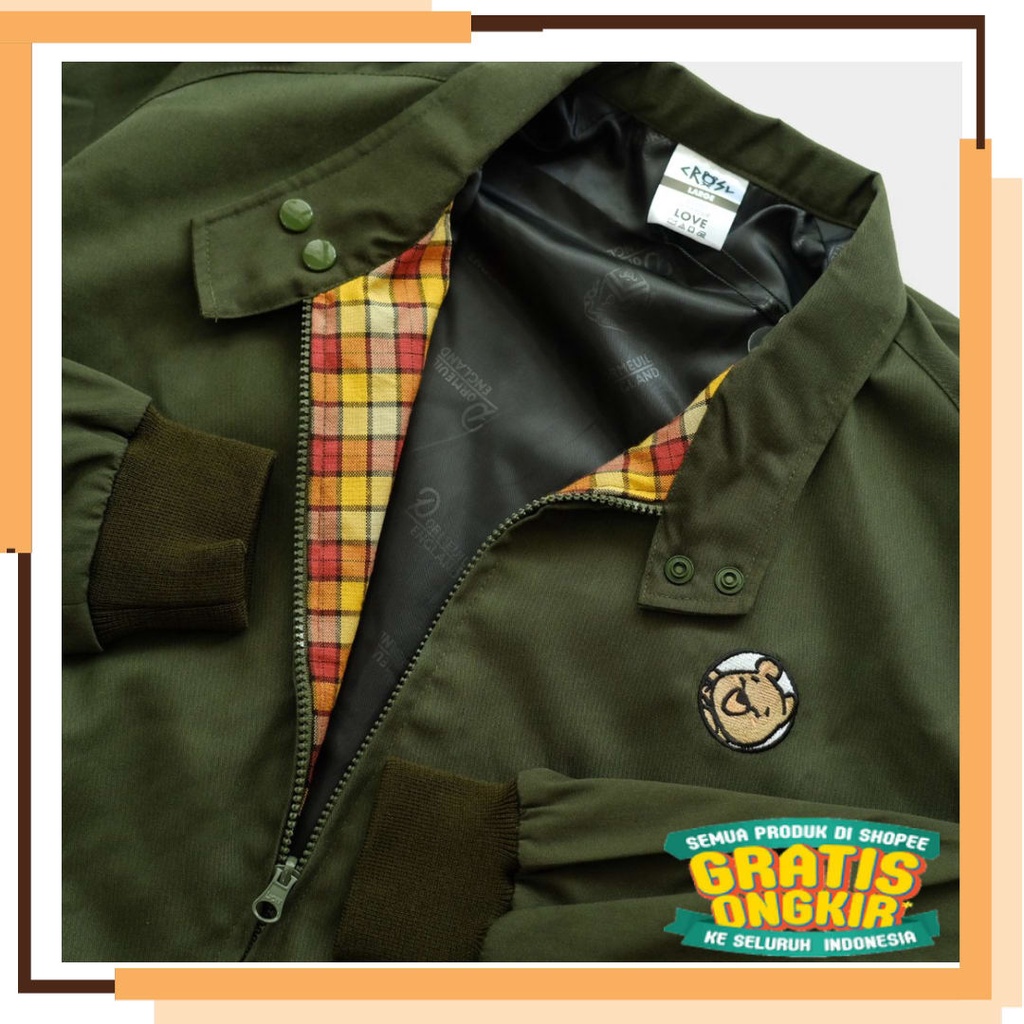 - JAket Semi Parka Sewater Hoodie Polos Keren Squid game - CRSL Choco Adopter Jacket | Army