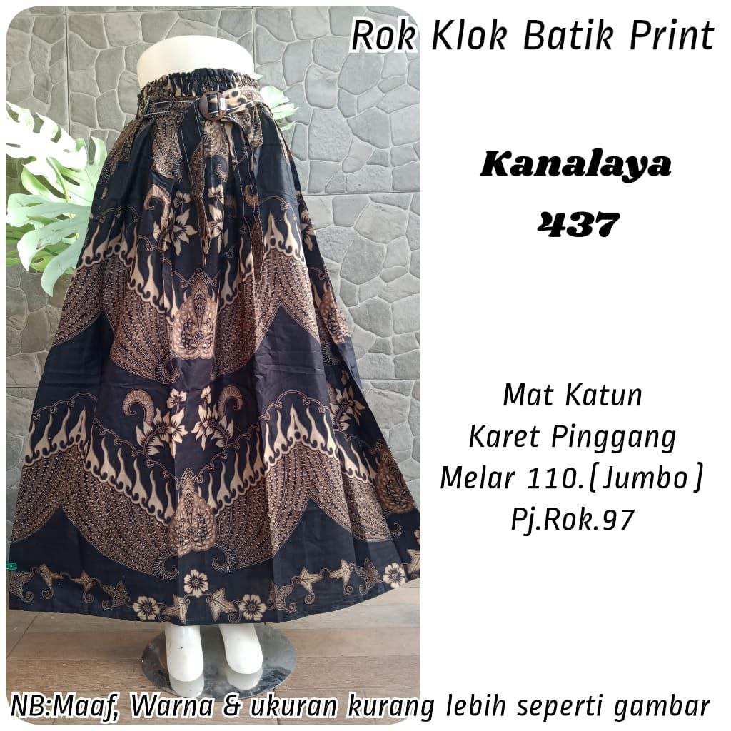 (Dijamin RealPict) Rok Batik original Pekalongan garansi harga termurah Rok Klok Modern By BellaQ-Kanalaya 437