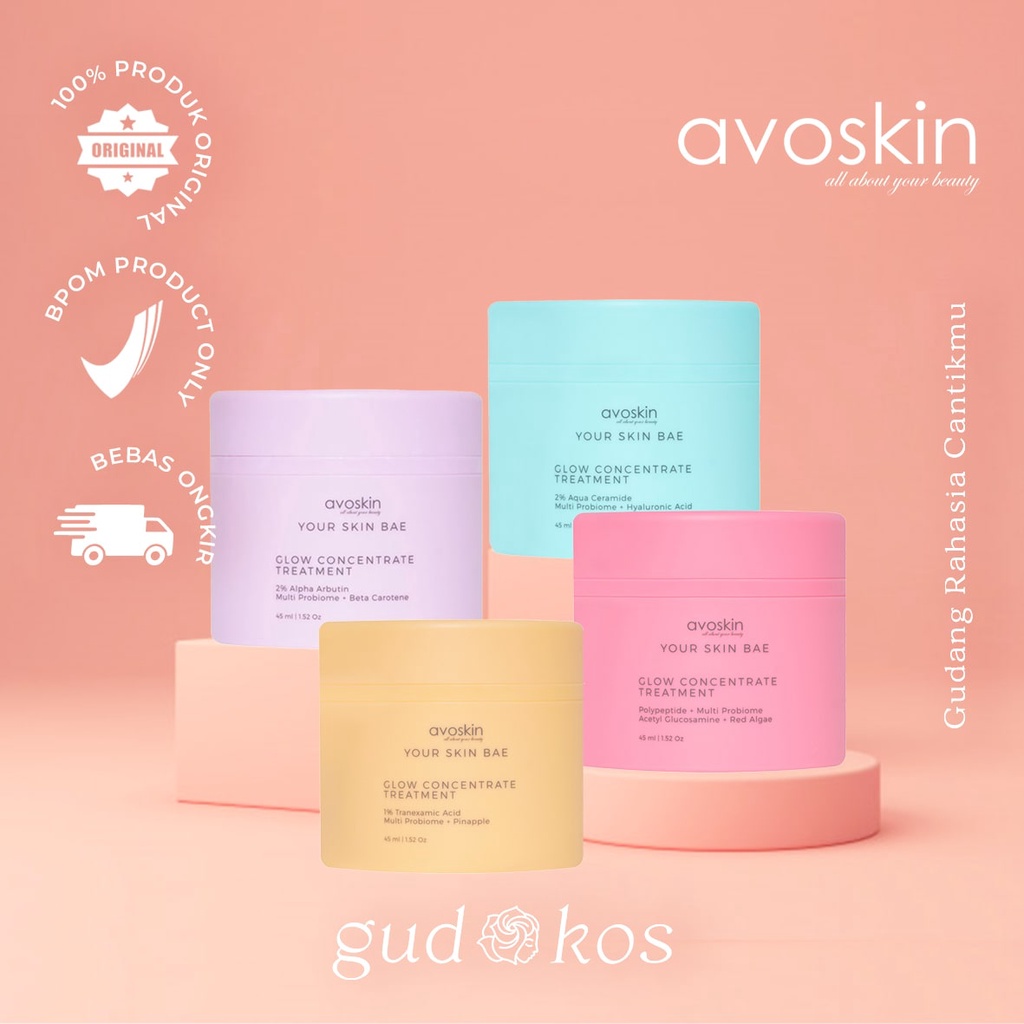 AVOSKIN Your Skin Bae Glow Concentrate Treatment - YSB Moisturizer Cream 45ml