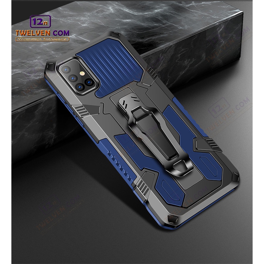 Case Shockproof Samsung M01 / M01 Core / M02 / M11 / M12 / M21 / M22 / M32 / M51 - Armor Hardcase Stand Clip