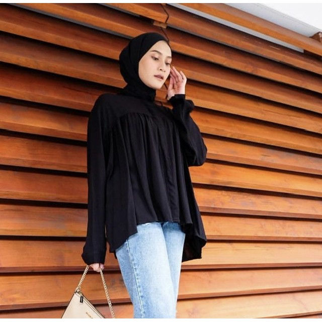 CRINCLE BLOUSE / BLOUSE RAYON-8