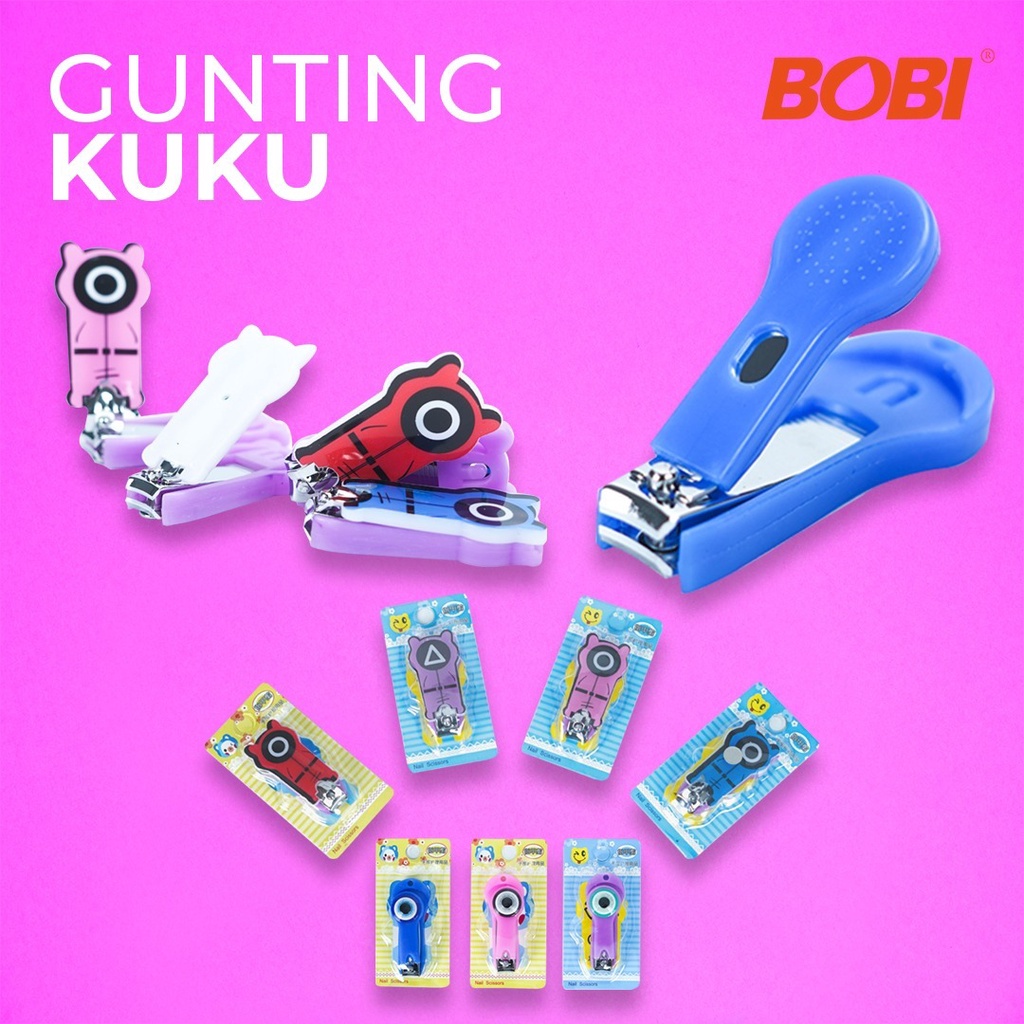 Gunting kuku KARAKTER // Cartoon Nail Clipper // Gunting Kuku Lucu BOBI - Warna Random