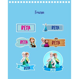 192pcs Stiker  Label Nama  Lucu Kekinian Tahan Air Anti 