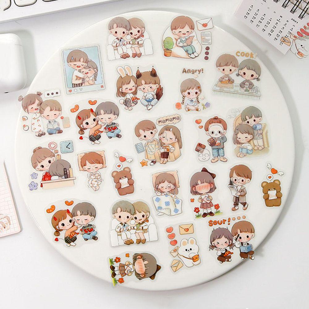 TOP Sticker Laptop Jurnal Scrapbooking Stiker PET Lucu Anti Air