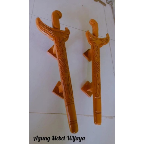 HANDLE PINTU KAYU JATI UKIR