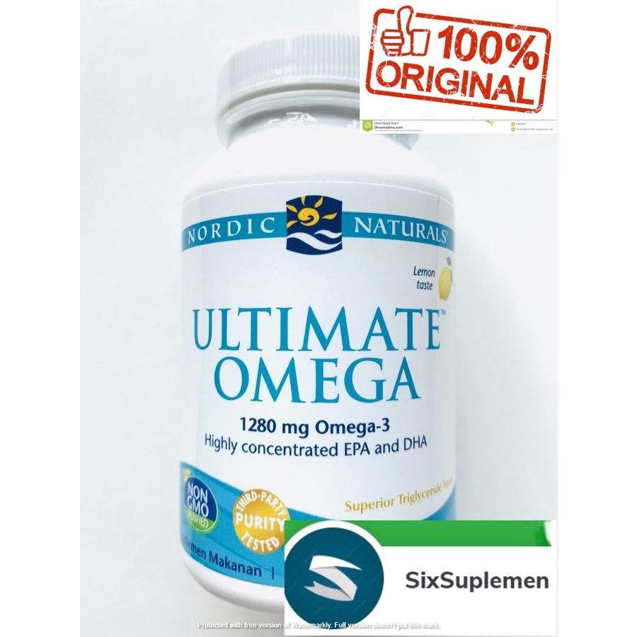 Nordic Naturals Ultimate Omega (60 softgels) 1280 mg Omega 3 fish oil