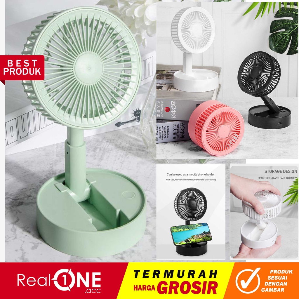 Kipas angin besar 4 inch angin lebih kencang fan portable kipas duduk listrik 3 speed kecepatan hemat listrik - realoneacc