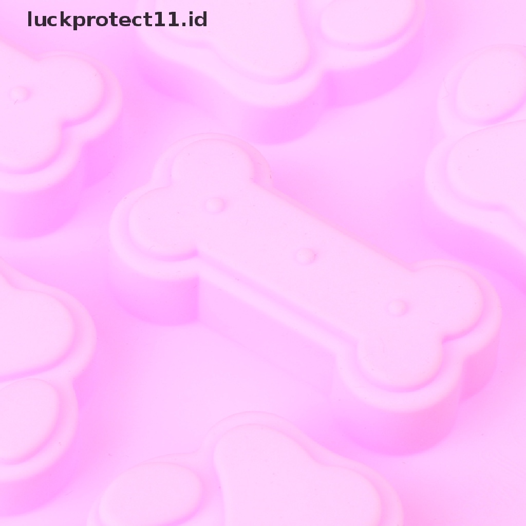 //HG&amp;ID// Silicone Baking Mold Dog Bone Dog Footprint Cake Mold Food Grade Baking Mould .