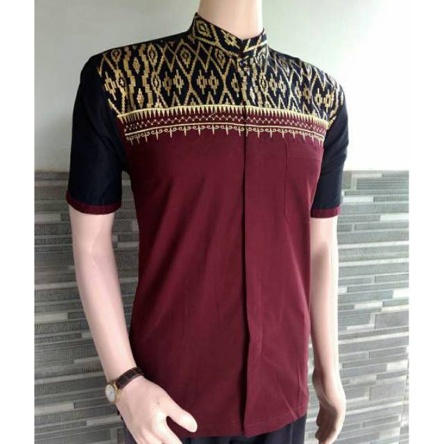 Toko Grosir Kemeja Batik Pria Bordir Katun Prada Modern R8la3JtVK3MBX