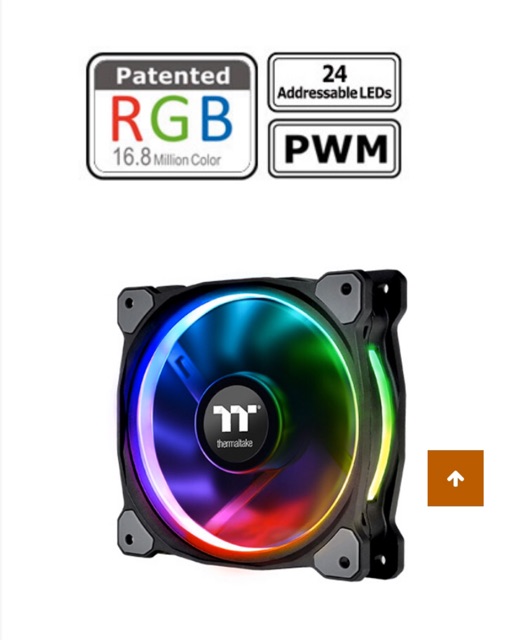 Thermaltake Cooling Riing Plus 14 RGB Radiator Fan TT Premium Edition 3 Fan Pack