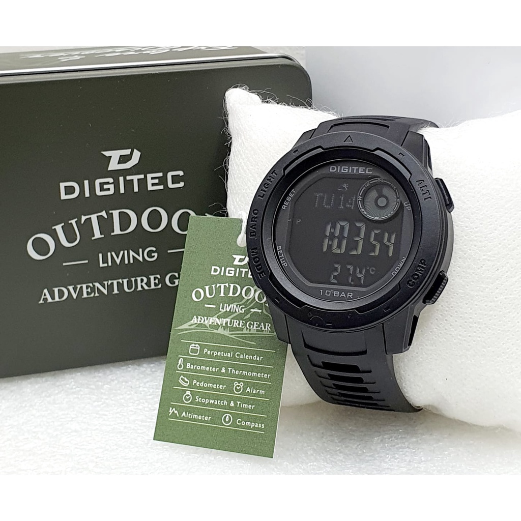 Jam Tangan Digitec 8100 Outdoor Series Multifungsi Sport Water Resistant Barometer Altimeter Compas 