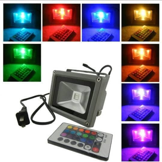 Lampu sorot led rgb 20W / lampu taman / lampu tembak / led flood light