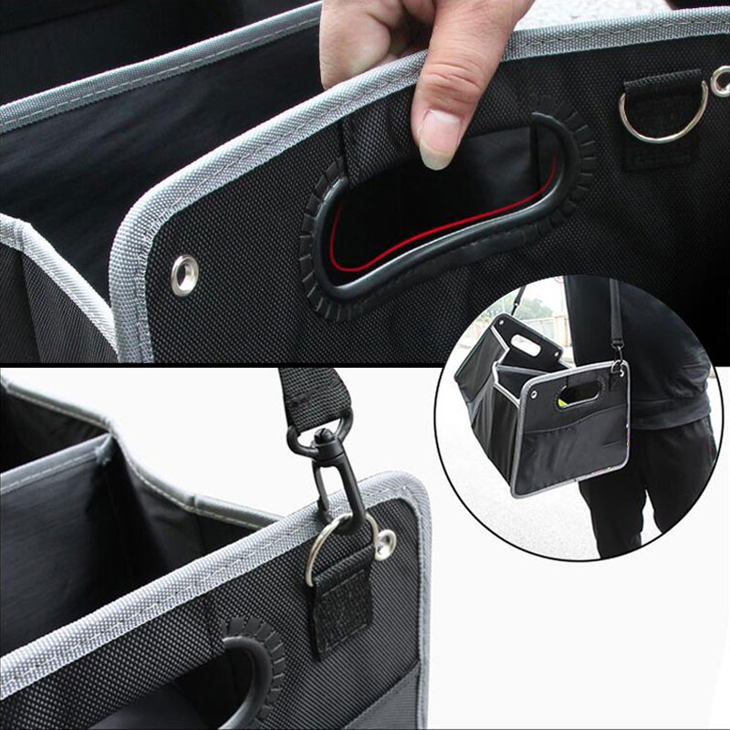 Tas Penyimpanan Bagasi Mobil Lipat Kotak Hitam Alat Makanan Mainan Barang Organizer For LEXUS ES RX IS UX LX NX LS CT GS GS RC