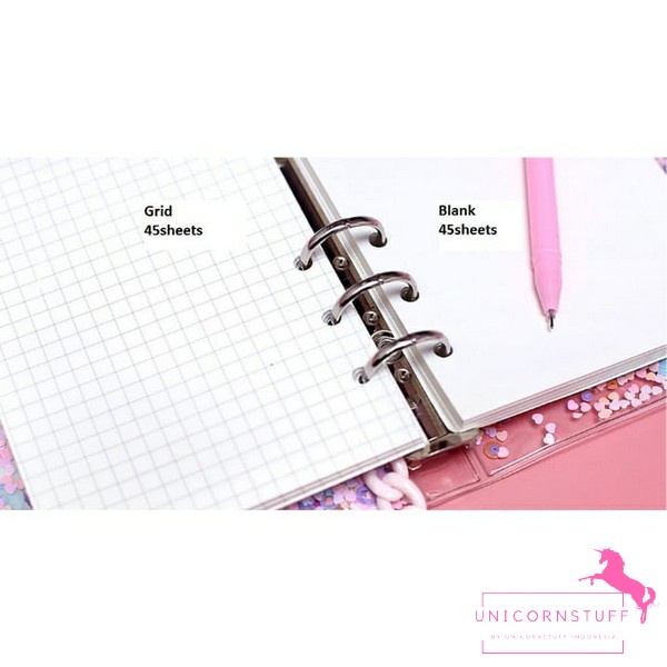 1 Set Notebook Kulit Unicorn Anak Diary Buku Catatan Journal Pink Binder Kado Hadiah Sekolah Kuliah Perempuan Cewek