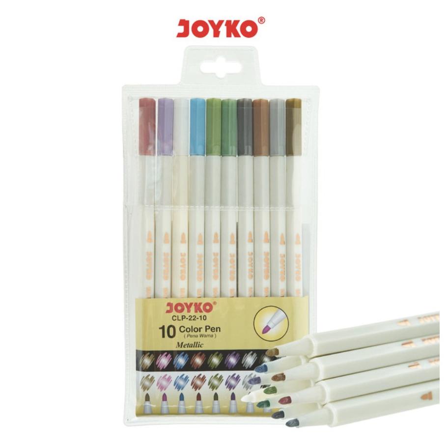 

Color Pen Pulpen Pena Warna Joyko CLP-22-10 Metallic 10 Warna Colors