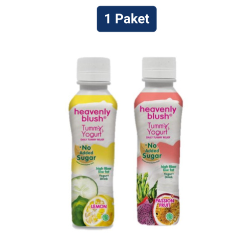 

Heavenly Blush Tummyogurt Yogurt Drink Lemon Lime Cucumber + Passionfruit Dragonfruit Asparagus