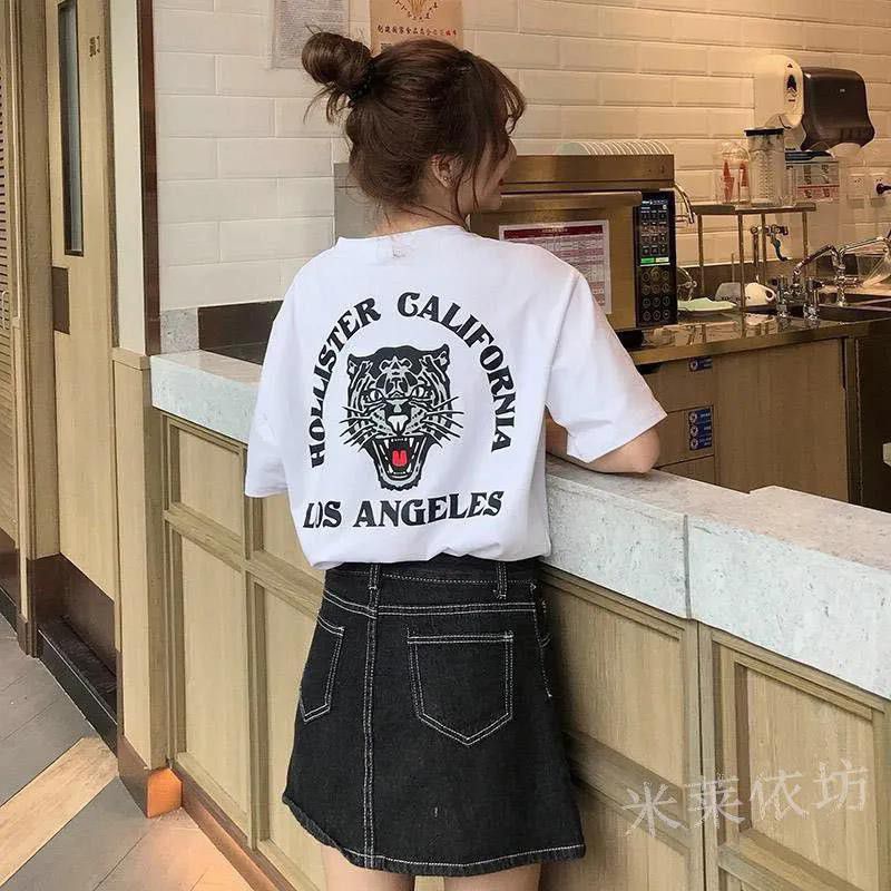 Kaos Oversize Holister (LD 100, P 65) | Oversize Tumblr Wanita T-shrit Bigsize-3