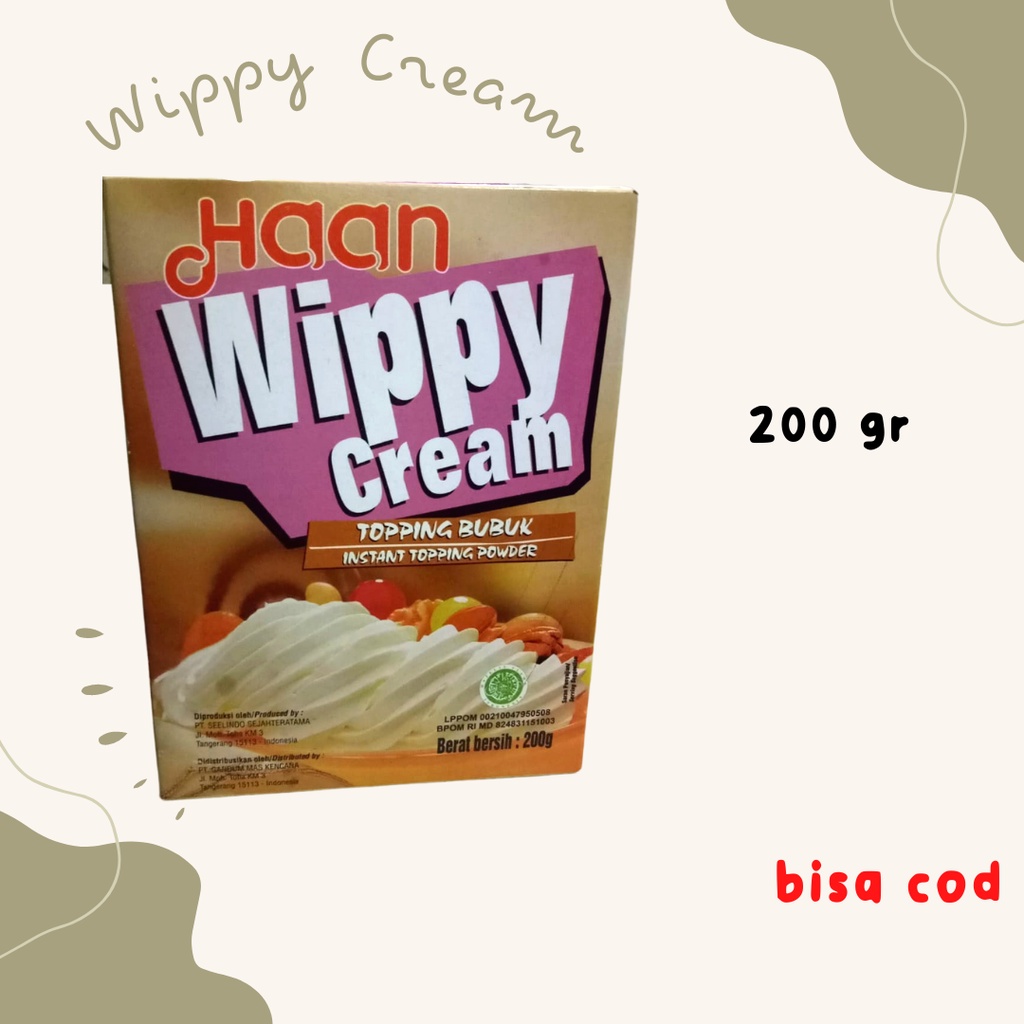 

Haan Wippy Cream - Whipped Cream 200gr BISA COD