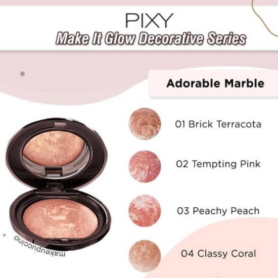 PIXY MAKE IT GLOW ADORABLE MARBLE BLUSH ON